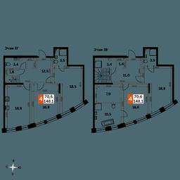 4-BD Apartment Sale, 148平方米 at Sydney City, Shenogina Street, 2, Moscow, Russia #2 4-BD Apartment Sale, 148平方米 at Sydney City, Shenogina Street, 2, Moscow, Russia #2
