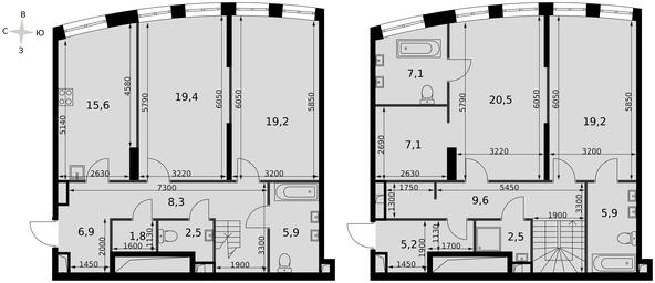 4-BD Apartment Sale, 156.4平方米 at Sydney City, Shenogina Street, 2, Moscow, Russia #4