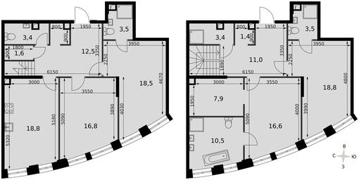 4-BD Apartment Sale, 148 sq. m. at Sydney City, Shenogina Street, 2, Moscow, Russia #4