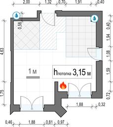 1-BD Apartment Sale, 39 sq. m. at Dostizhenie, Akademika Korolyova Street, 21, Moscow, Russia #4