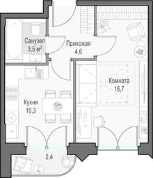 1-BD Apartment Sale, 36.9平方米 at Dostizhenie, Akademika Korolyova Street, 21, Moscow, Russia #4