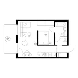 1-BD Apartment Sale, 37.5平方米 at Plehanova 11, Plekhanova Street, 13с6, Moscow, Russia #2 1-BD Apartment Sale, 37.5平方米 at Plehanova 11, Plekhanova Street, 13с6, Moscow, Russia #2