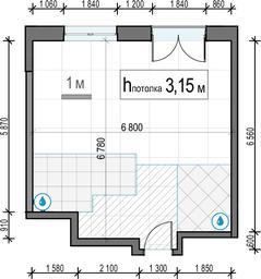 1-BD Apartment Sale, 44.3平方米 at Dostizhenie, Akademika Korolyova Street, 21, Moscow, Russia #2