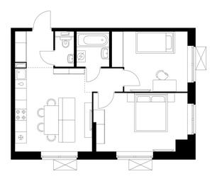 Продажа 2-комн. квартиры, 52 м² в ЖК «Сокольнический вал 1», улица Сокольнический Вал, 1к1, Москва, Россия #3 Продажа 2-комн. квартиры, 52 м² в ЖК «Сокольнический вал 1», улица Сокольнический Вал, 1к1, Москва, Россия #3