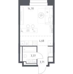 Apartment Sale, 26.46 sq. m. at Vereiskaya 41, Vereyskaya Street, 41, Moscow, Russia #3