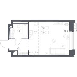Apartment Sale, 26.46 sq. m. at Vereiskaya 41, Vereyskaya Street, 41, Moscow, Russia #2