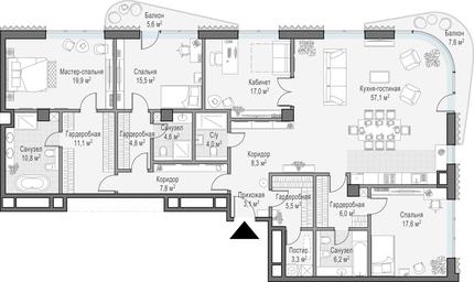 3-BD Apartment Sale, 207.1平方米 at Lavrushinskiy, Lavrushinsky Lane, 11к1, Moscow, Russia #2 3-BD Apartment Sale, 207.1平方米 at Lavrushinskiy, Lavrushinsky Lane, 11к1, Moscow, Russia #2