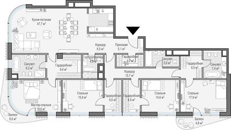 1-BD Apartment Sale, 113.3 sq. m. at Lavrushinskiy, Lavrushinsky Lane, 11к1, Moscow, Russia #2 1-BD Apartment Sale, 113.3 sq. m. at Lavrushinskiy, Lavrushinsky Lane, 11к1, Moscow, Russia #2