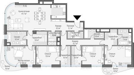 2-BD Apartment Sale, 113.3 sq. m. at Lavrushinskiy, Lavrushinsky Lane, 11к1, Moscow, Russia #2