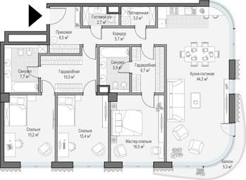 2-BD Apartment Sale, 141.2 sq. m. at Lavrushinskiy, Lavrushinsky Lane, 11к1, Moscow, Russia #2 2-BD Apartment Sale, 141.2 sq. m. at Lavrushinskiy, Lavrushinsky Lane, 11к1, Moscow, Russia #2
