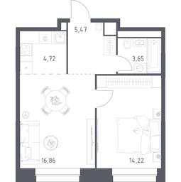 Apartment Sale, 44.92 sq. m. at Vereiskaya 41, Vereyskaya Street, 41, Moscow, Russia #3 Apartment Sale, 44.92 sq. m. at Vereiskaya 41, Vereyskaya Street, 41, Moscow, Russia #3
